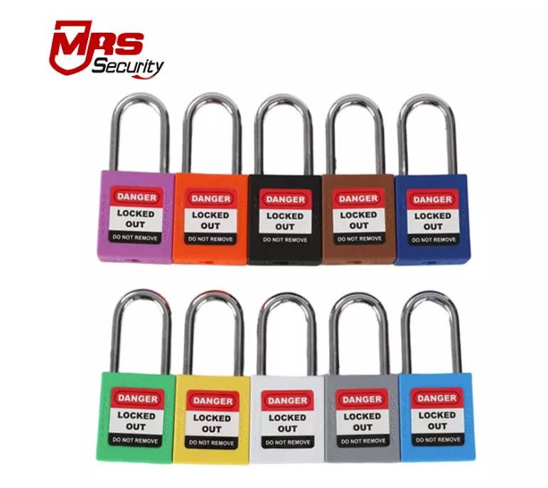 An image showing various padlocks made from materials like brass, hardened steel, and stainless steel, each designed for different security needs.